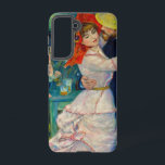 Dance at Bougival Pierre Renoir Samsung Galaxy Case<br><div class="desc">Samsung Galaxy Case featuring Pierre-Auguste Renoir’s oil painting Dance at Bougival (1883). A beautiful woman in a pink dress and red hat dances with a handsome man in a blue suit. A great gift for French art and Impressionism collectors.</div>