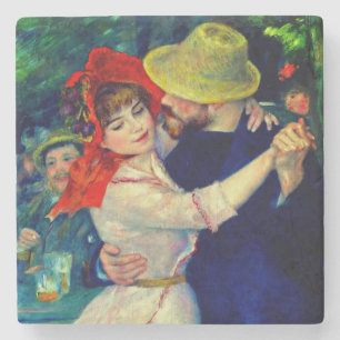 Dance at Bougival Pierre Renoir Stone Coaster
