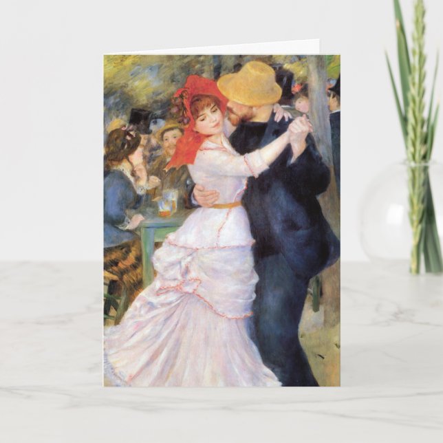 Dance at Bougival - Renoir Impressionist Painting Card (Front)