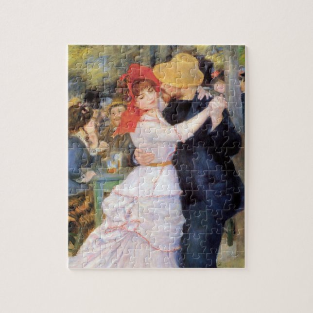 Dance at Bougival - Renoir Impressionist Painting Jigsaw Puzzle (Vertical)