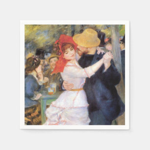 Dance at Bougival - Renoir Impressionist Painting Napkin