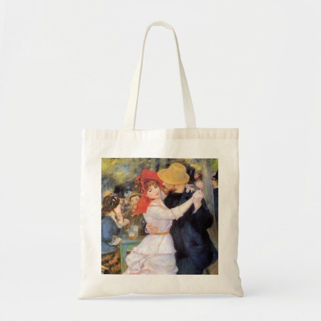 Dance at Bougival - Renoir Impressionist Painting Tote Bag (Front)