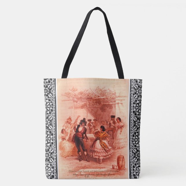 "Dance at Granada" Tote Bag (Front)