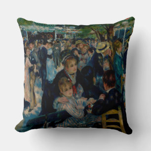 Dance at Le Moulin de la Galette - Auguste Renoir Cushion