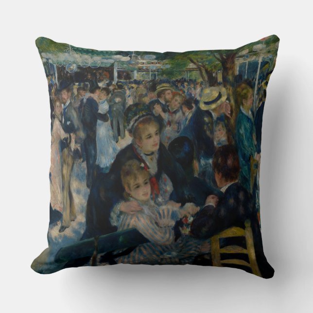 Dance at Le Moulin de la Galette - Auguste Renoir Cushion (Front)
