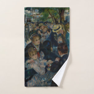 Dance at Le Moulin de la Galette - Auguste Renoir Hand Towel