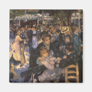 Dance at Le Moulin de la Galette by Pierre Renoir Magnet