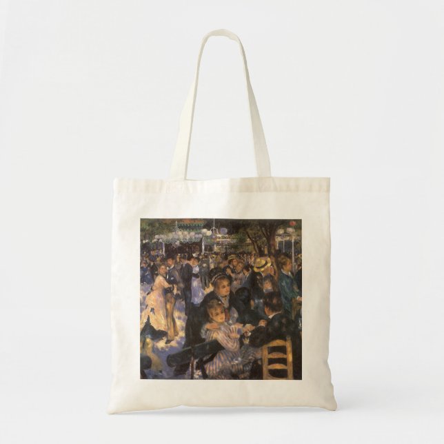 Dance at Le Moulin de la Galette by Pierre Renoir Tote Bag (Front)