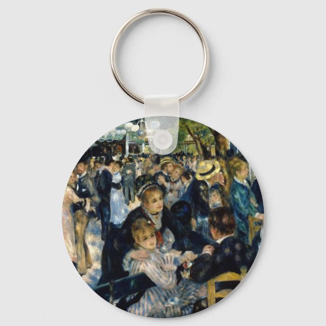 Dance at Le Moulin de la Galette by Renoir Key Ring (Front)