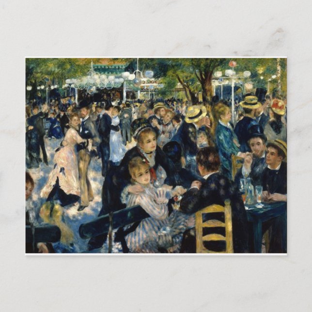 Dance at Le Moulin de la Galette by Renoir Postcard (Front)