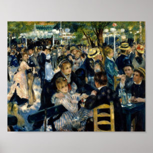 Dance at Le Moulin de la Galette by Renoir Poster