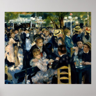 Dance at Le Moulin de la Galette by Renoir Poster