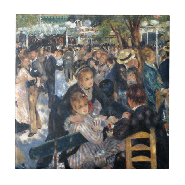 Dance at Le Moulin de la Galette by Renoir Tile (Front)