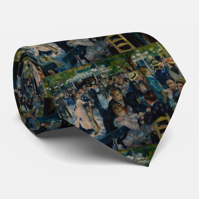 Dance at Le Moulin de la Galette Renoir Tie (Rolled)