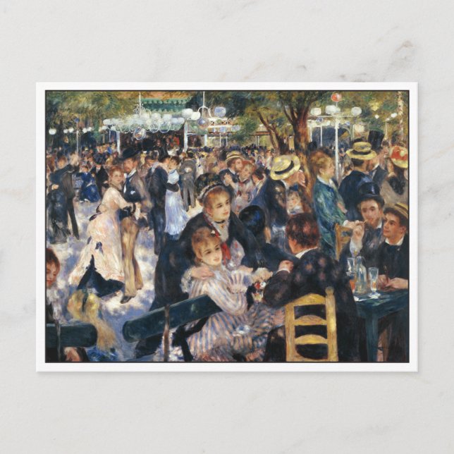 Dance at the Moulin de la Galette by Renoir Postcard (Front)