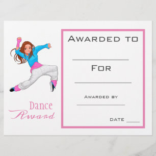Dance award girl hip hop dancer