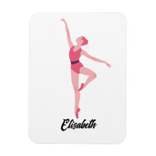 Dance ballerina personalisation magnet