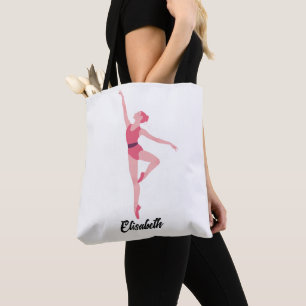 Dance ballerina personalisation tote bag