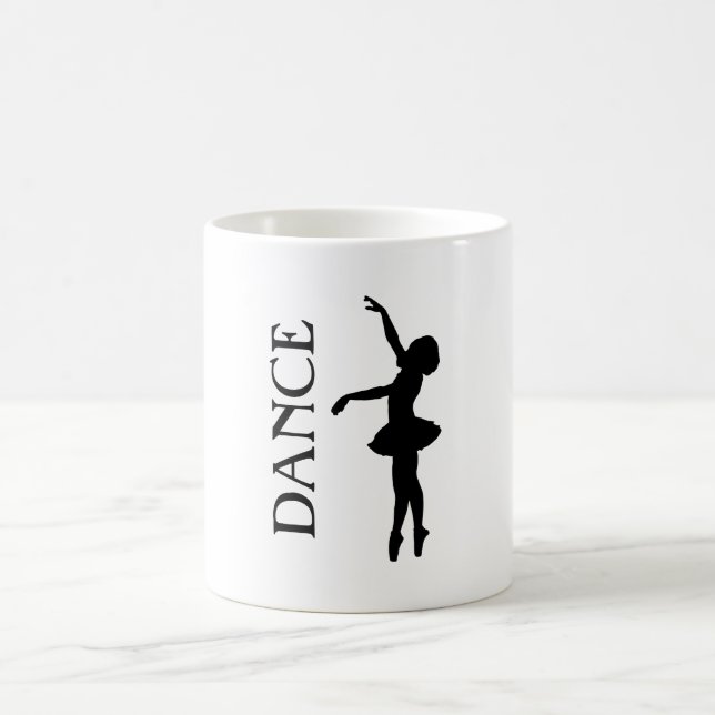Dance - Ballerina Silhouette Coffee Mug (Center)