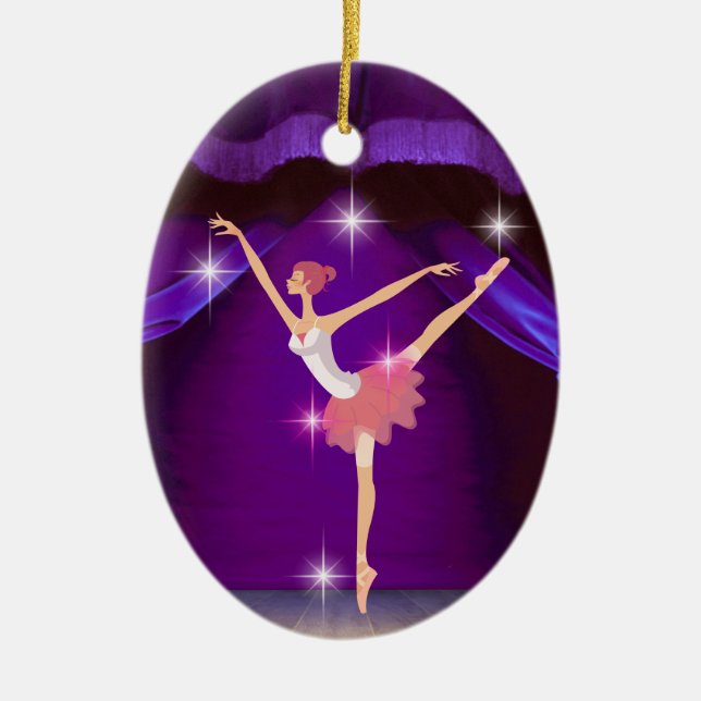 Dance Ballerina - SRF Ceramic Tree Decoration (Front)