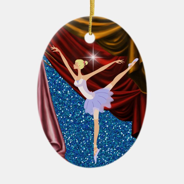 Dance Ballerina - SRF Ceramic Tree Decoration (Front)