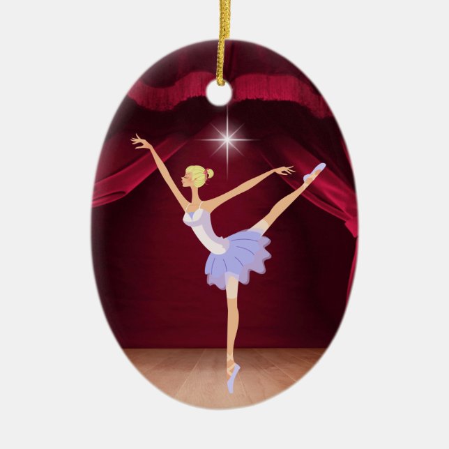 Dance Ballerina - SRF Ceramic Tree Decoration (Front)