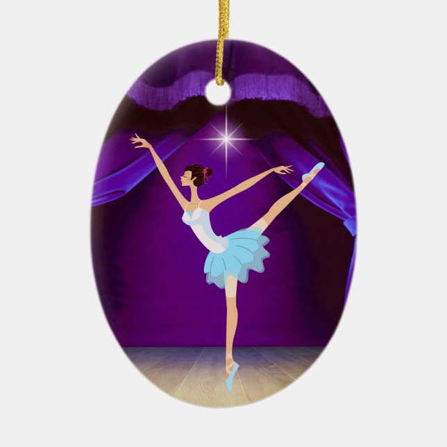 Dance Ballerina - SRF Ceramic Tree Decoration (Front)