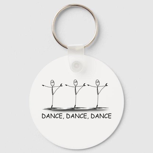 Dance Ballet Ballerina Key Ring (Front)