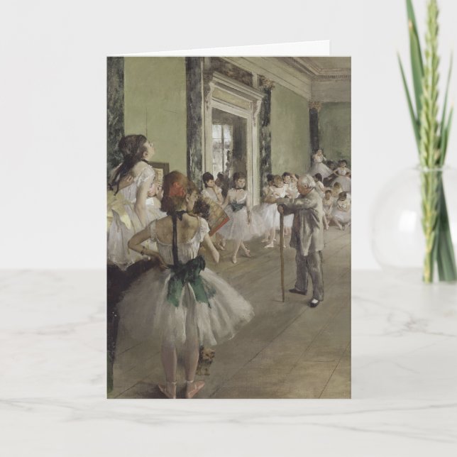 Dance / Ballet -School - Degas Painting Card (Front)