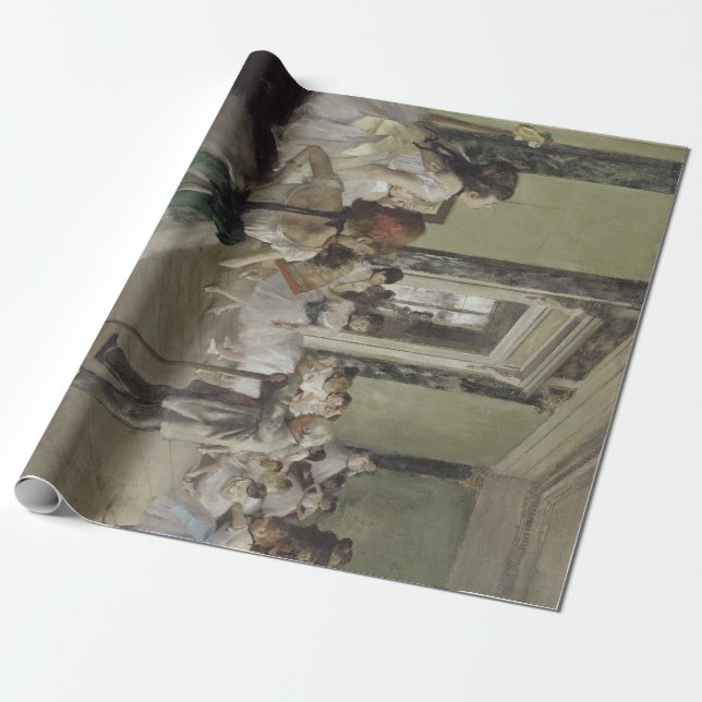 Dance / Ballet -School - Degas Painting Wrapping Paper (Unrolled)