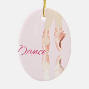 Dance Ballet Slippers Ceramic Tree Decoration