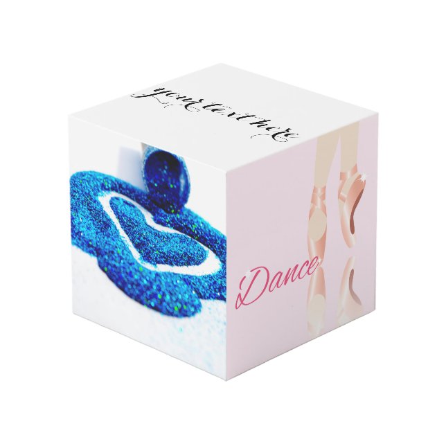 Dance Ballet Slippers Cube (Front Angled)