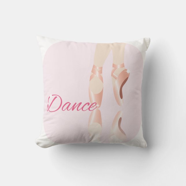 Dance Ballet Slippers Cushion (Front)