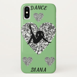 Dance barely there Apple iPhone X case in sage.