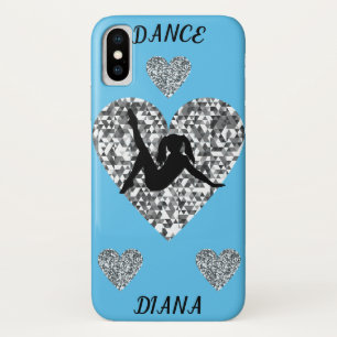 Dance barely there Apple iPhone X case in sky blue