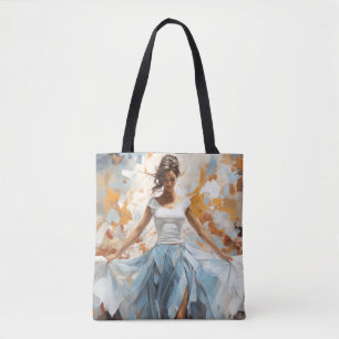 Dance Beauty Painting Abstract Art Decor Tote Bag