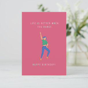 Dance Birthday Card