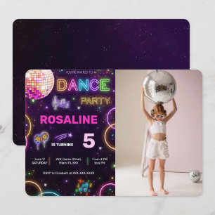 Dance Birthday Photo Invitation