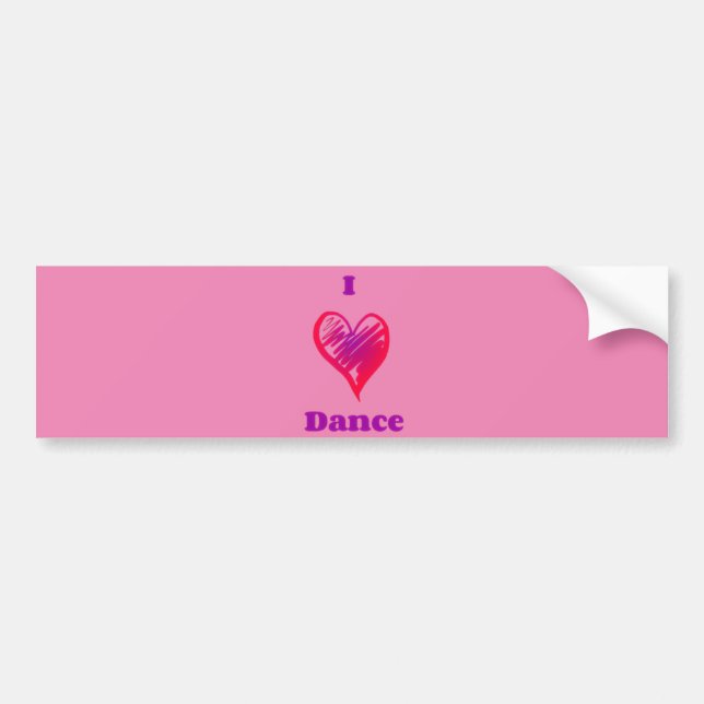 Dance bumper sticker. bumper sticker (Front)