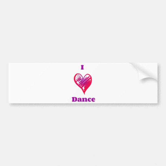 Dance bumper sticker. bumper sticker (Front)