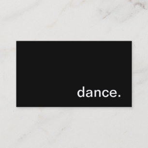 Dance Business Card
