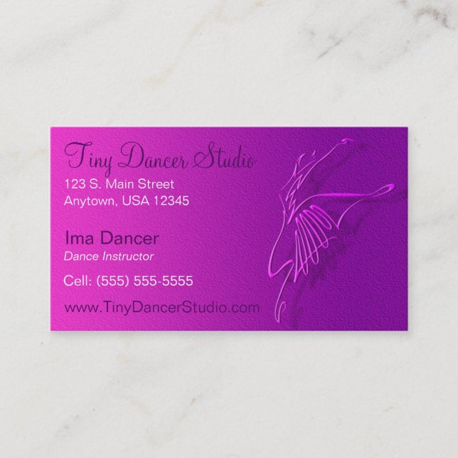 Dance Business Card (Front)