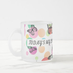 Dance butterflies Garden Frosted Glass Coffee Mug