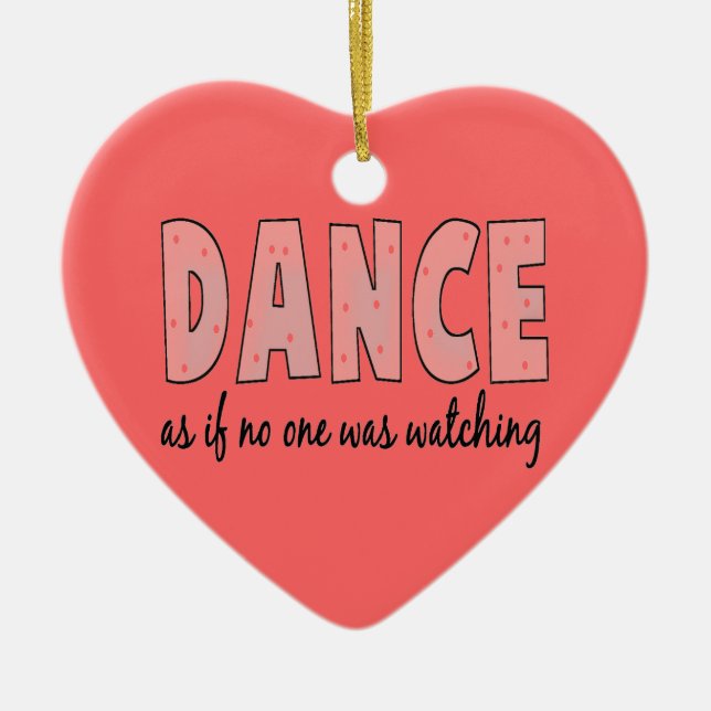 Dance Ceramic Tree Decoration (Front)