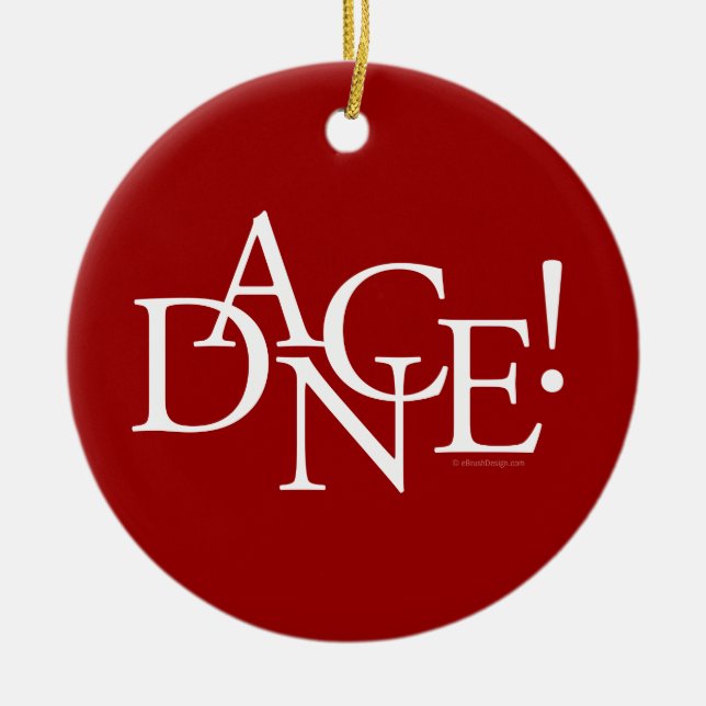 Dance! Ceramic Tree Decoration (Front)