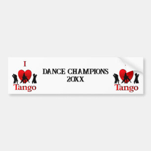 Dance Champions Tango Bumper Sticker