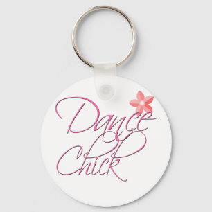 dance chick key ring
