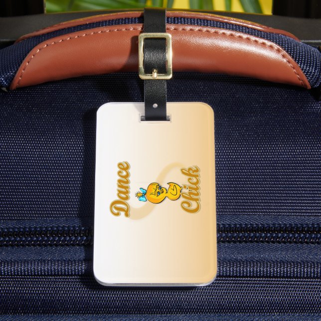 Dance Chick Luggage Tag (Front Insitu 2)