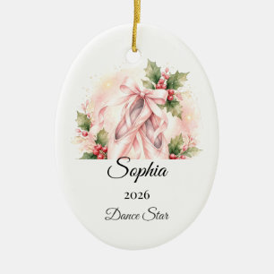 Dance Christmas Ornament Personalised Name