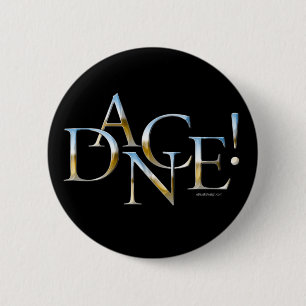 Dance! (Chrome) 6 Cm Round Badge